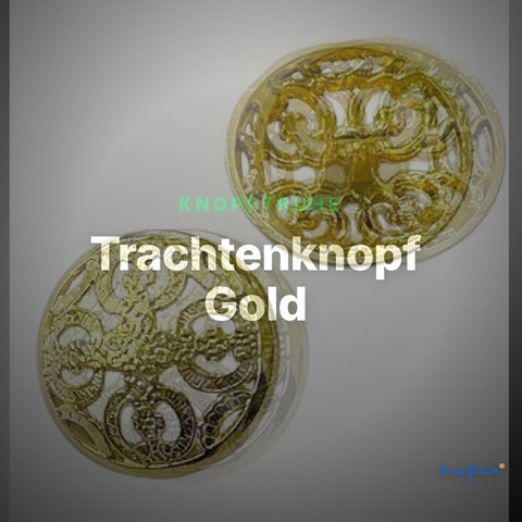 Trachtenknopf Gold – Ösenknopf – TK-222 – Clean Showcase
