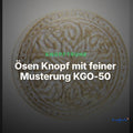 Ösen Knopf mit feiner Musterung KGO-50 – Clean Showcase