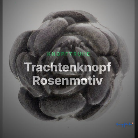 Trachtenknopf Rosenmotiv – Ösenknopf – TK-116S – Clean Showcase