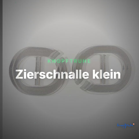 Zierschnalle klein – Metallschnalle SM-7 – Clean Showcase