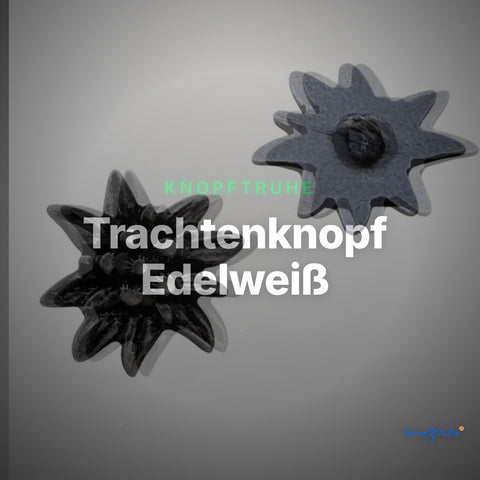 Trachtenknopf Edelweiß – Ösenknopf – TK-13AS – Clean Showcase
