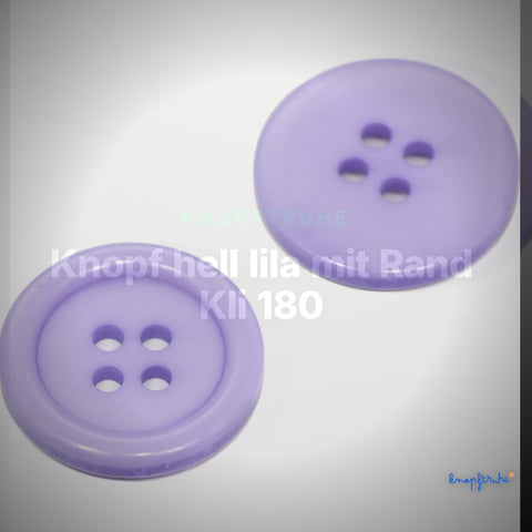 Knopf hell lila mit Rand Kli 180 – Clean Showcase