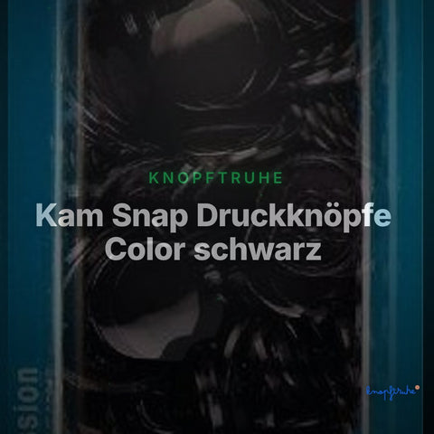 Kam Snap Druckknöpfe Color schwarz – Clean Showcase