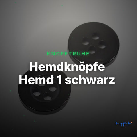 Hemdknöpfe Hemd 1 schwarz – Clean Showcase
