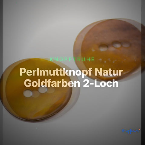 Perlmuttknopf Natur Goldfarben 2-Loch – PL-110-Gold-Braun – Clean Showcase