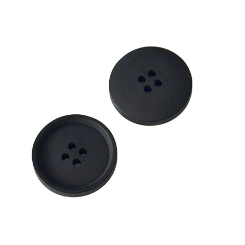 Sakko & Blazer Knopf 4-Loch Schwarz Matt KS-11