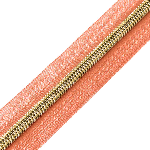 Reißverschluss Spirale Apricot-Gold 7 mm RV-7