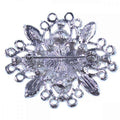 Strass Brosche mit Kettchen