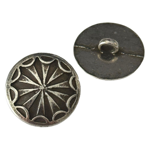 Trachtenknopf Sternmotiv Altsilber – Ösenknopf TK-13-as
