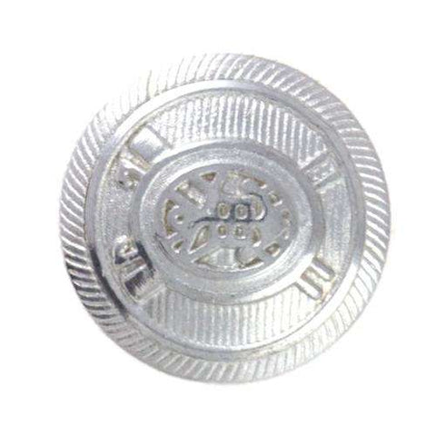 Wende Druckknöpfe Wappen Silber