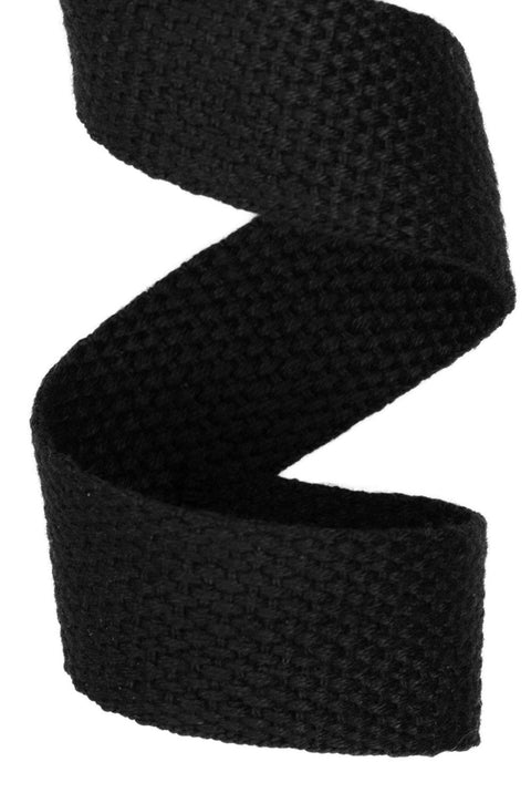 Baumwoll Gurtband GB-2-schwarz 25 mm für Gürtel und Taschen